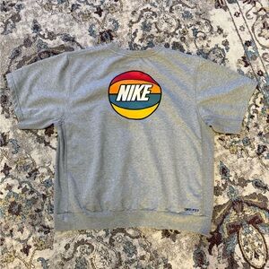 Nike Dri Fit Standard Issue Short Sleeve Crew Basketball Sweatshirt